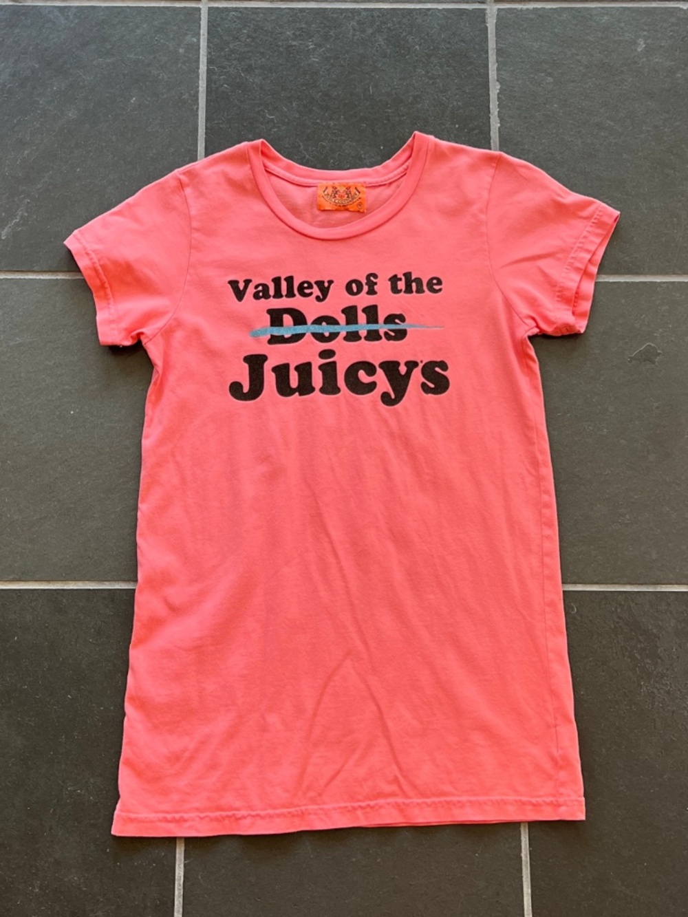 Vtg Y2K Juicy Couture RARE Valley of the Dolls Baby T-Shirt